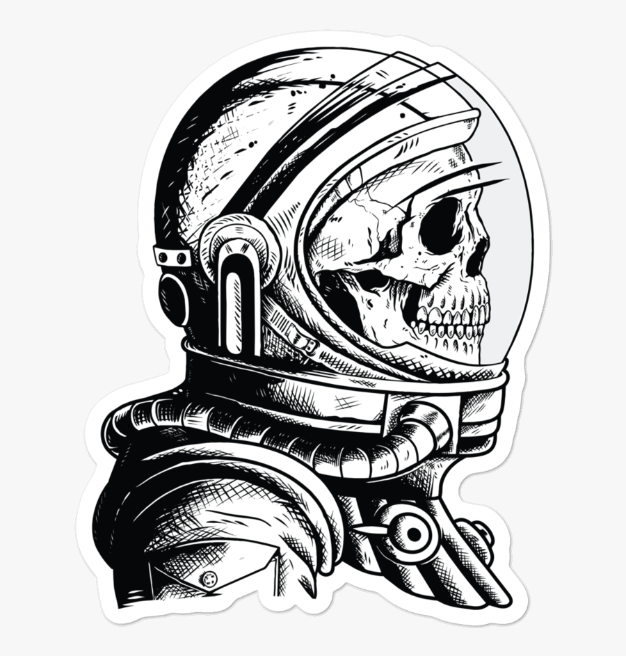 Astronaut Skull, Transparent Clipart
