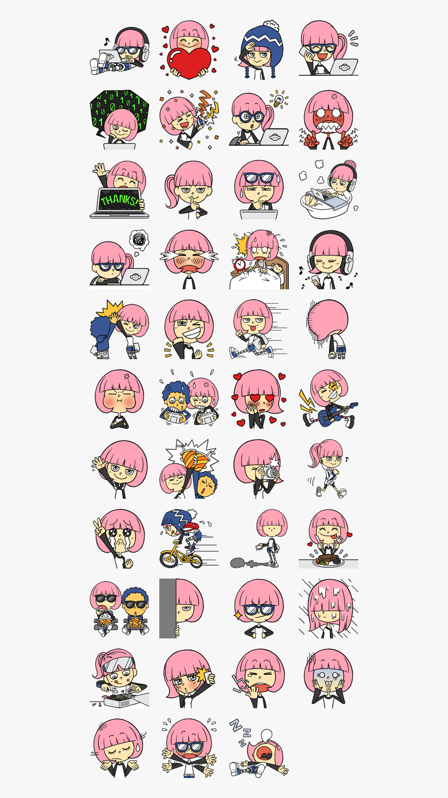 Journal Clipart Diary - Hacker Girl Messenger Stickers, Transparent Clipart