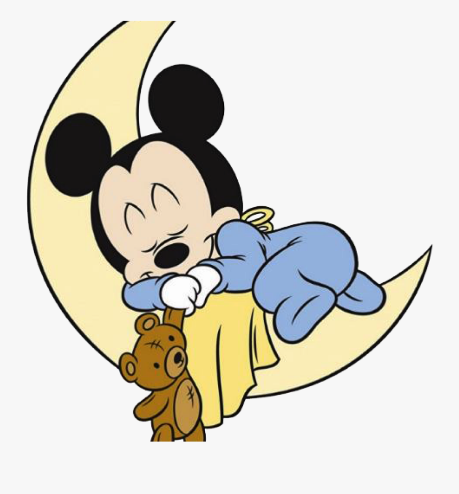 Download Baby Clipart Disney - Baby Mickey Mouse Sleeping , Free ...