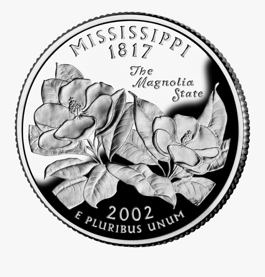 Mississippi Quarter - Mississippi State Quarter, Transparent Clipart