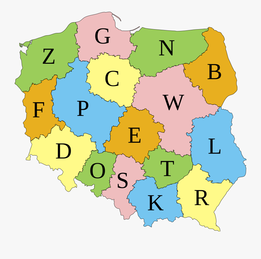 Polish Car Number Plates Clipart , Png Download - Państwa Polski, Transparent Clipart