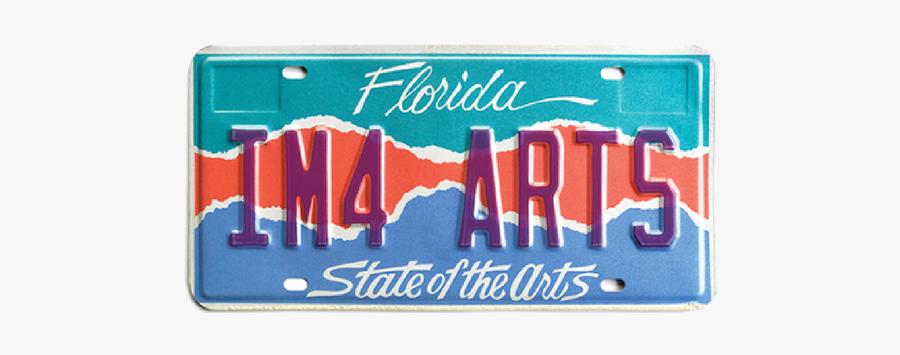 Florida Arts License Plates - Florida License Plates, Transparent Clipart