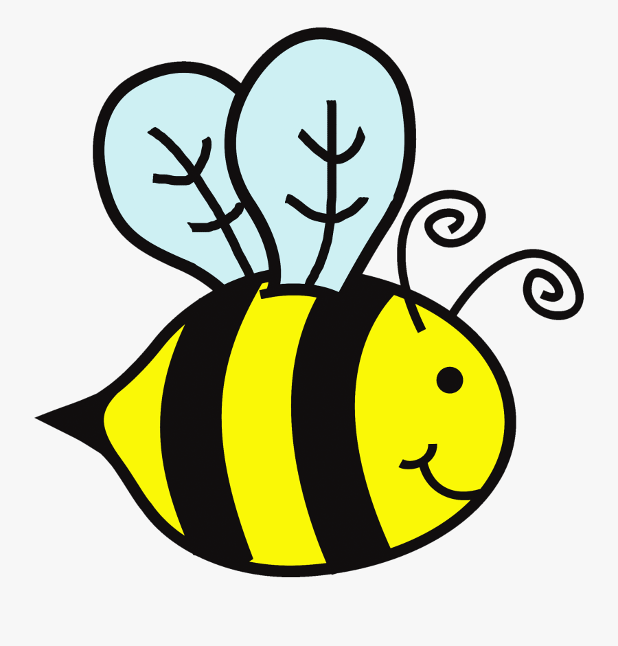 Cartoon Bumble Bee Transparent Background, Transparent Clipart