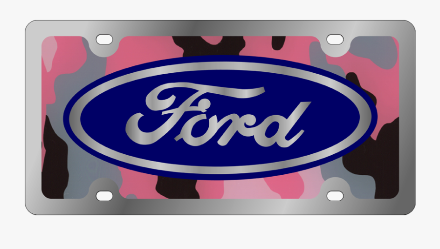 Plate Clipart Pink Plate - Ford Built Tough Sticker, Transparent Clipart