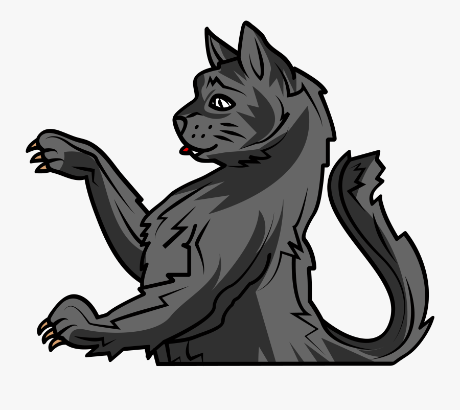 Wildcat Clipart Bobcat - Heraldry Cat, Transparent Clipart
