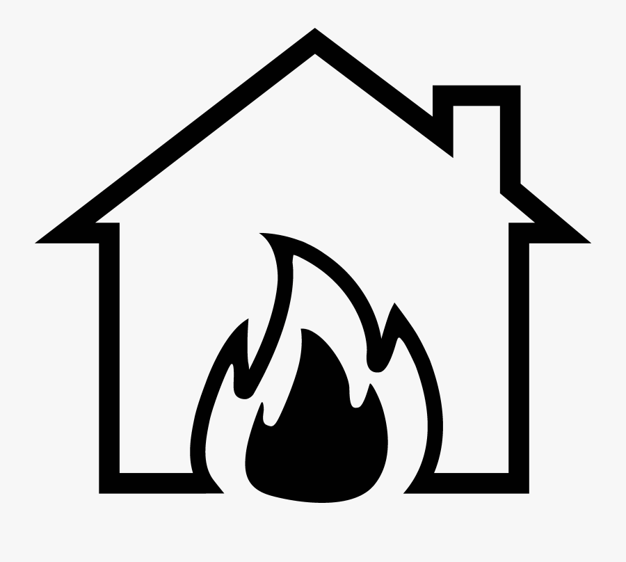 House On Fire - Vector Logo Gaming House, Transparent Clipart