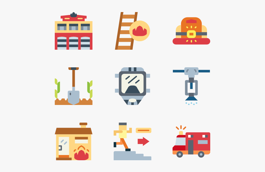 Firestation - Building On Fire Flaticon, Transparent Clipart