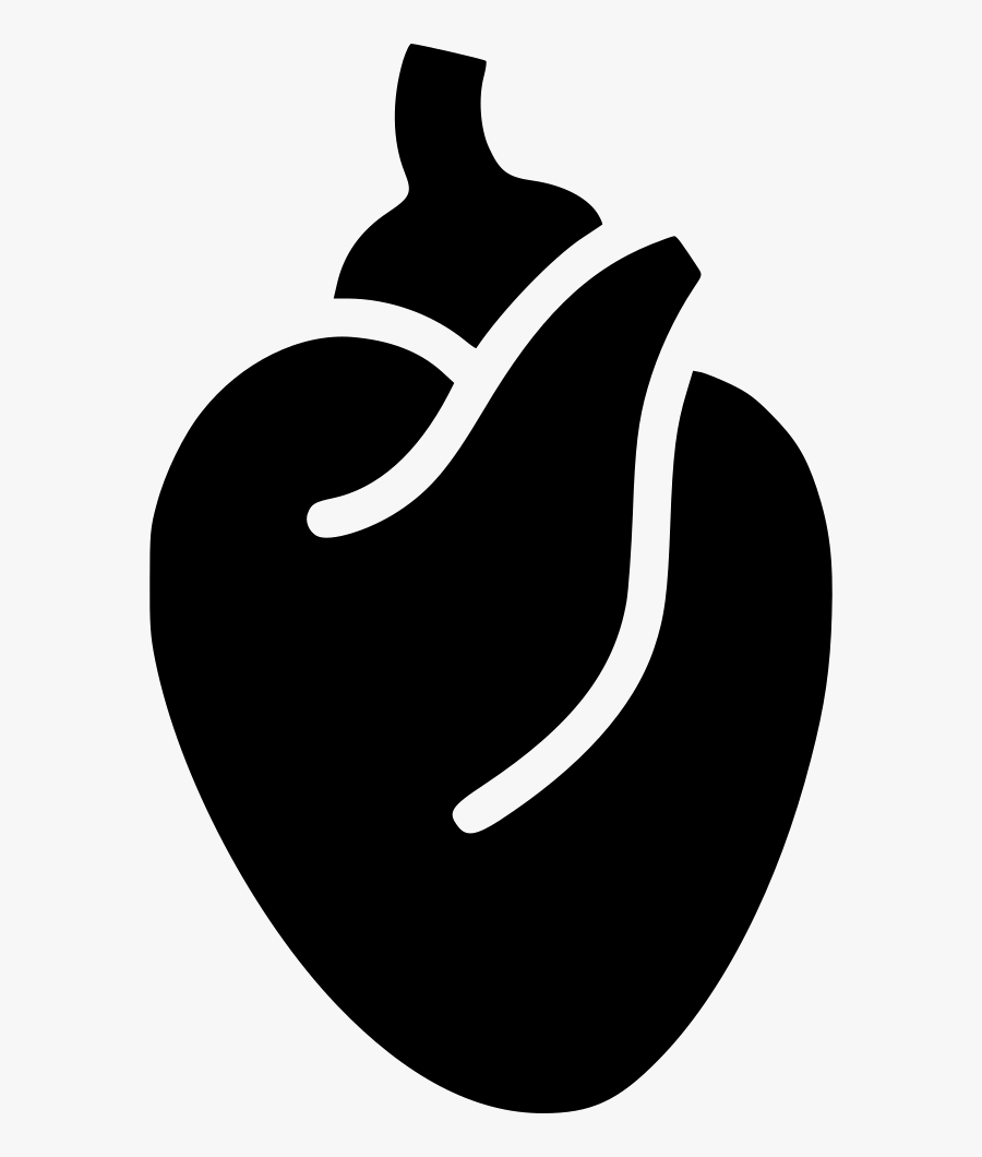 Anatomy Computer Icons Heart Clip Art - Realistic Heart Silhouette Png, Transparent Clipart