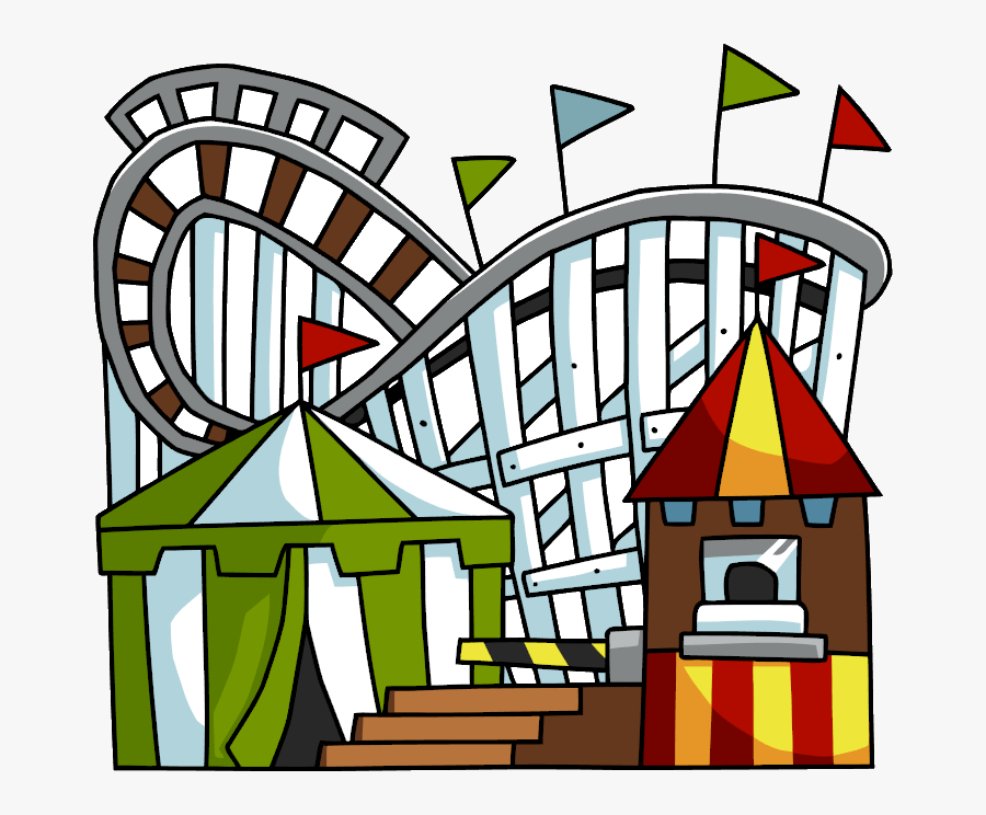 Roller Coaster Rollercoaster Clip Art Hostted Transparent - Amusement Park Clipart, Transparent Clipart