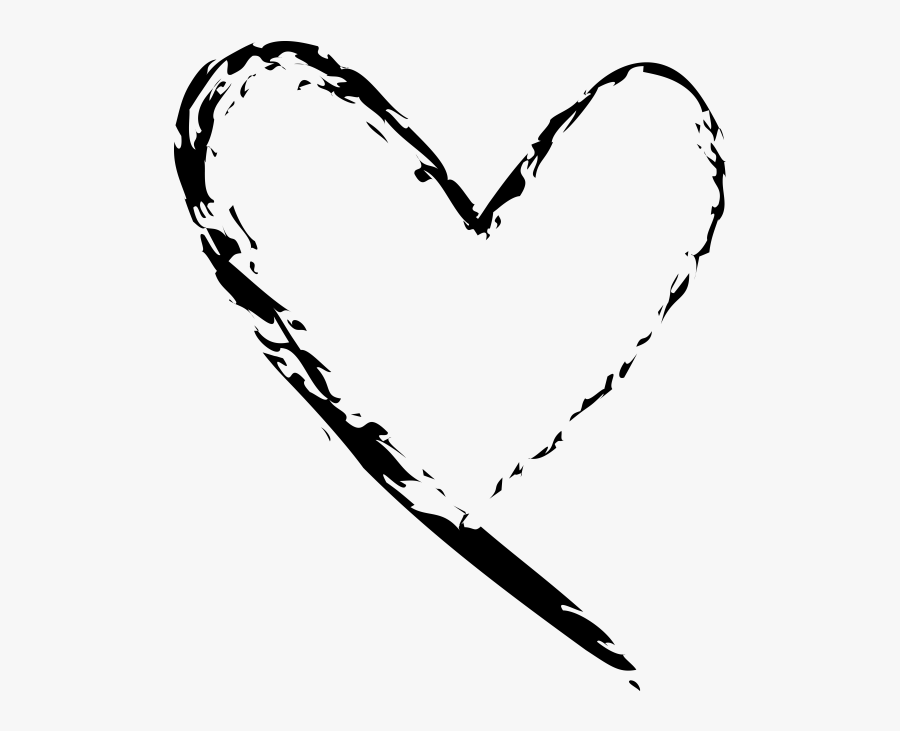 Hand Drawn Heart - Hand Drawn Heart Png, Transparent Clipart