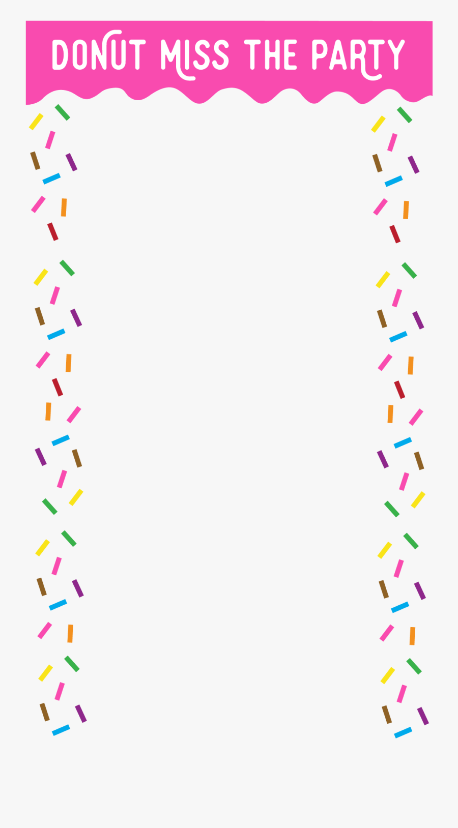 Party Clipart Donut Picture Free Stock - Clipart Png Donut Border, Transparent Clipart