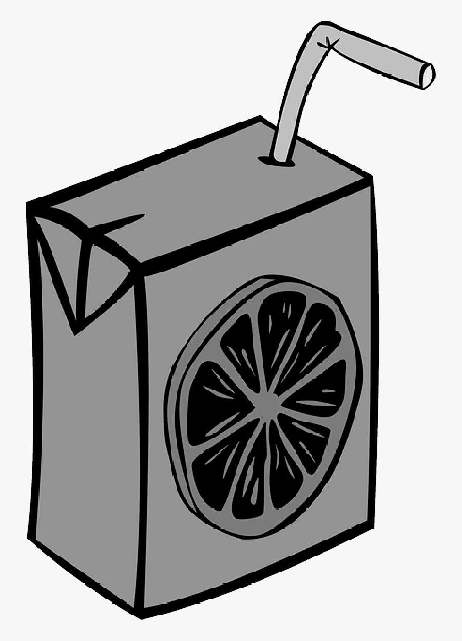Transparent Box Clipart Png - Juice Black And White, Transparent Clipart