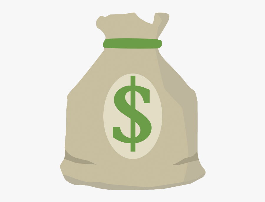 Clip Art Bag Icon Motion Stock - Money Bag Flat Icon, Transparent Clipart