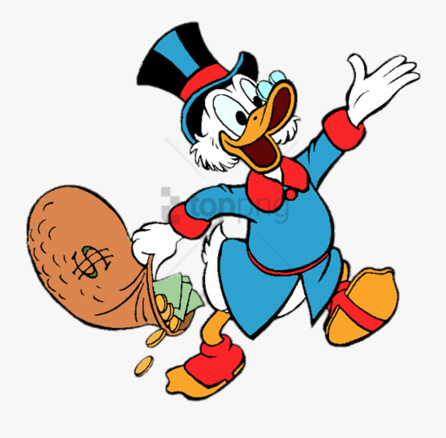 Download Ducktales Scrooge Mcduck Holding Money Bag Scrooge Mcduck Money Bag , Free