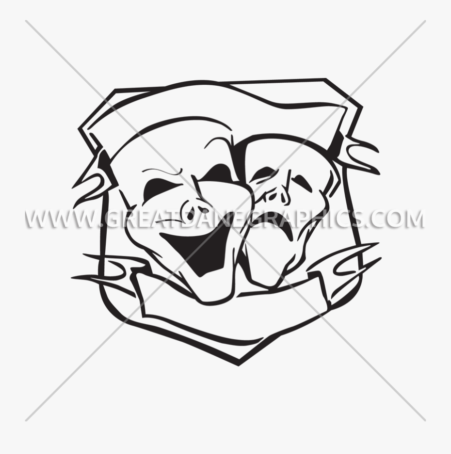 Drama Mask Png - Drama Mask, Transparent Clipart