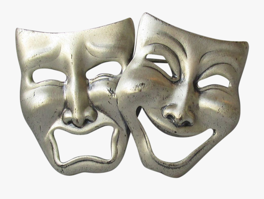 Acting Clipart Greek Mask - Sock And Buskin Masks, Transparent Clipart