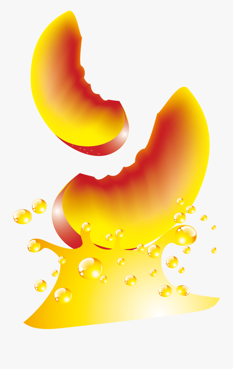 Apple Slices And Apple Juice Vector - Graphic Design, Transparent Clipart