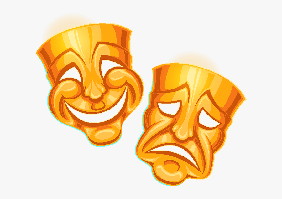 Download Face Yellow Orange Clip Theater Masks Png Free Transparent Clipart Clipartkey PSD Mockup Templates
