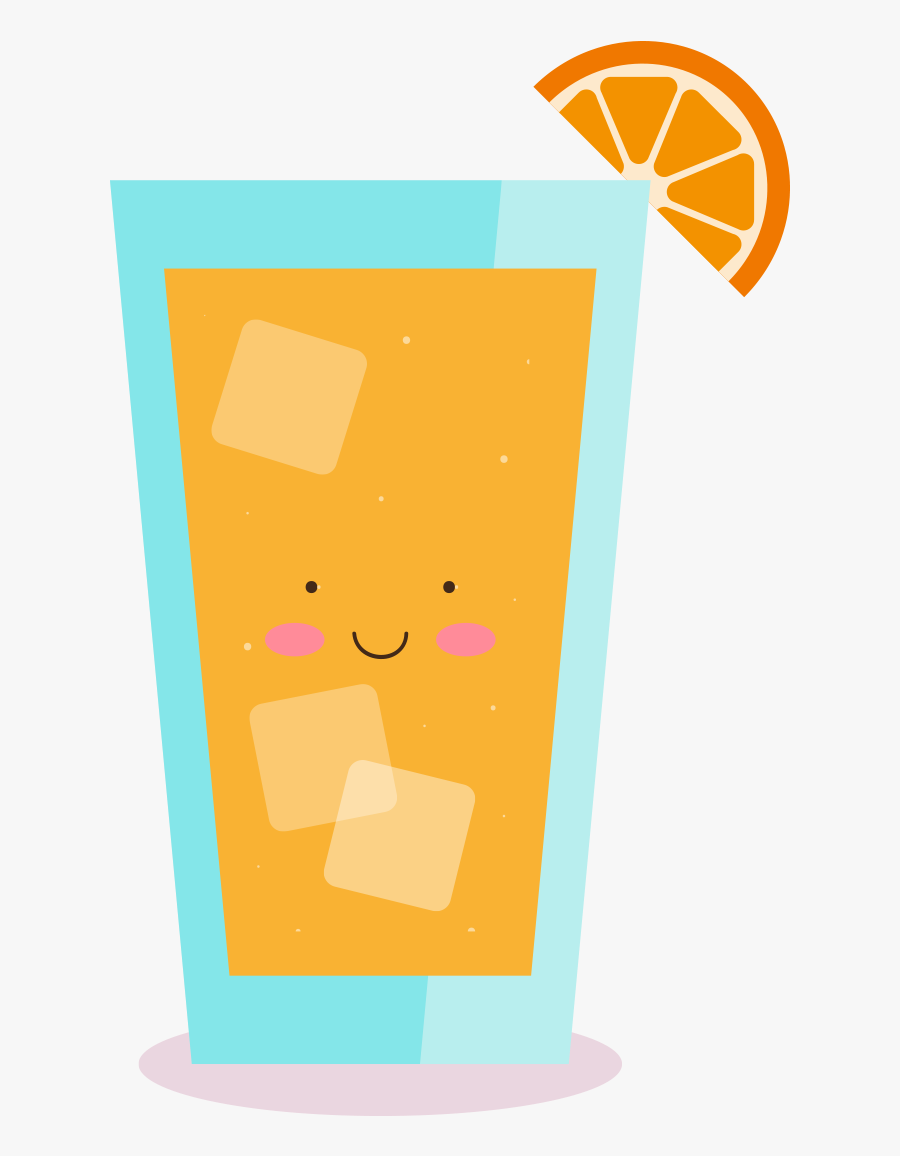 Clip Art Drink Yellow In The - Cartoon Cup Of Juice, Transparent Clipart