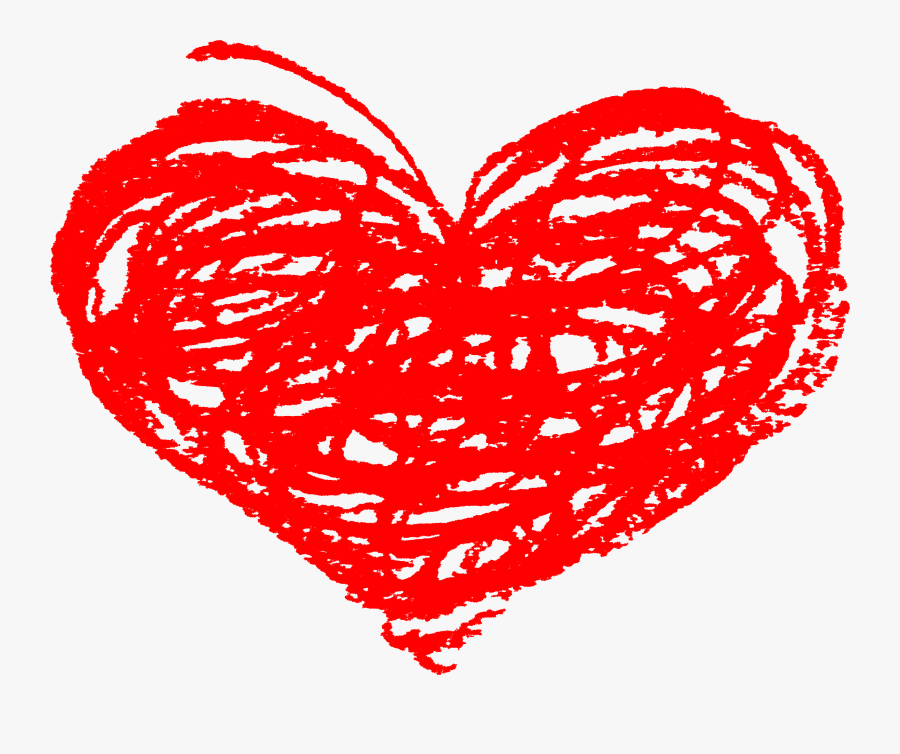 Heart Clipart Crayon - Doodle Heart Clipart Png, Transparent Clipart