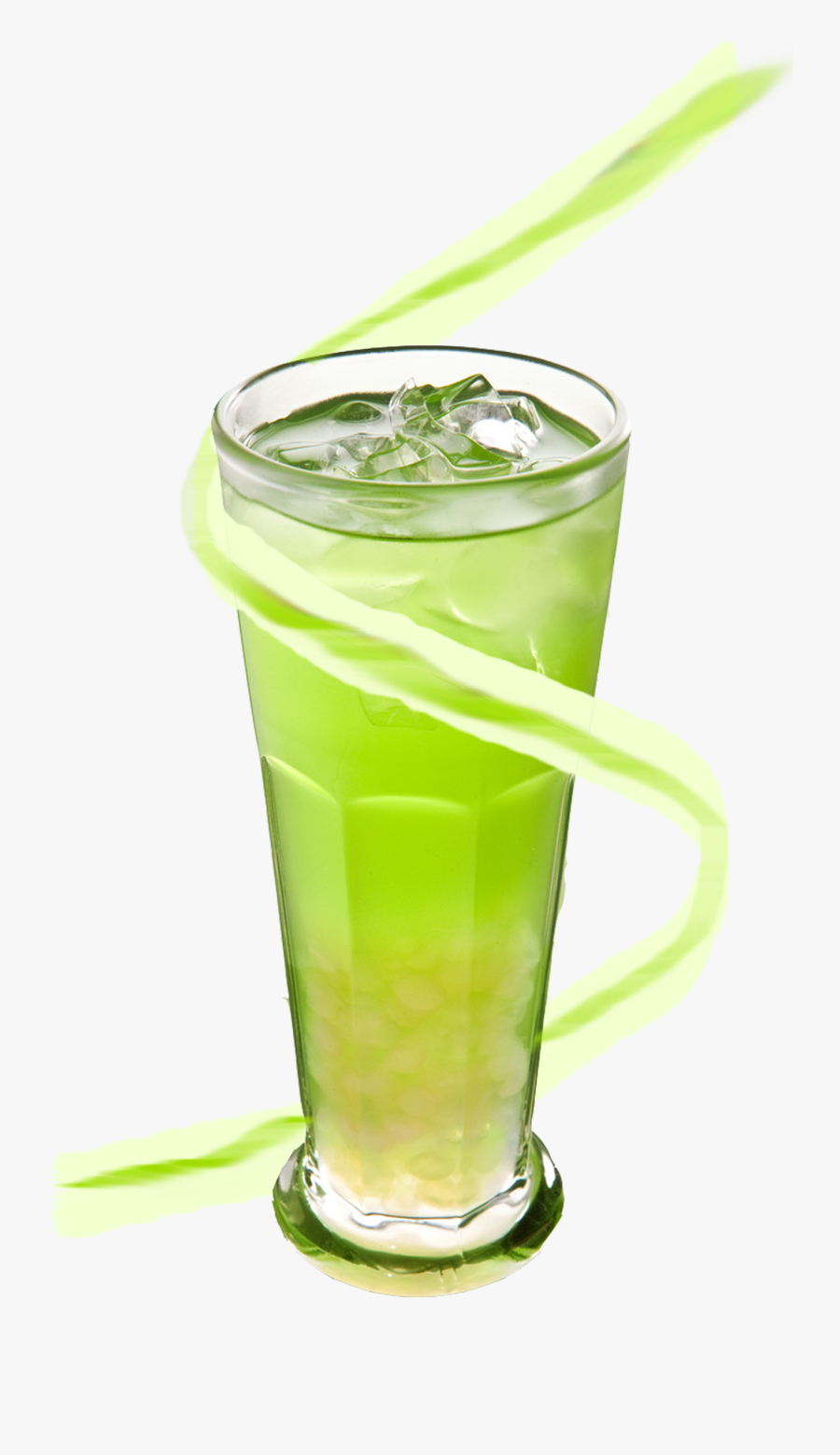 Green Apple Juice With Glass, Transparent Clipart