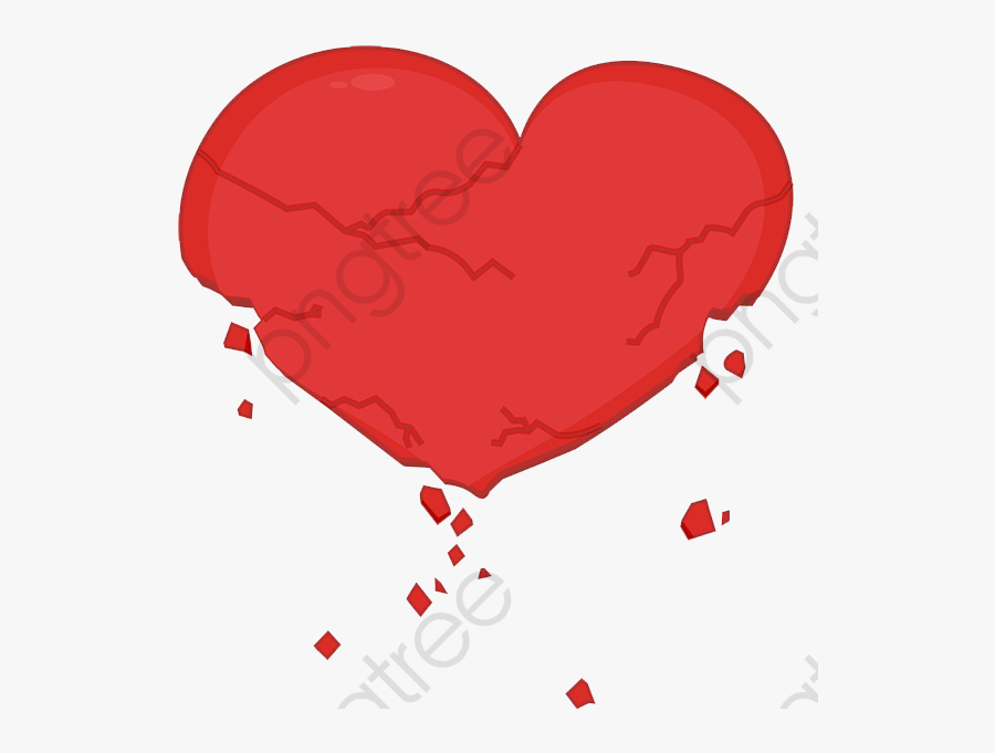 Broken Heart Clipart Cartoon - Heart, Transparent Clipart