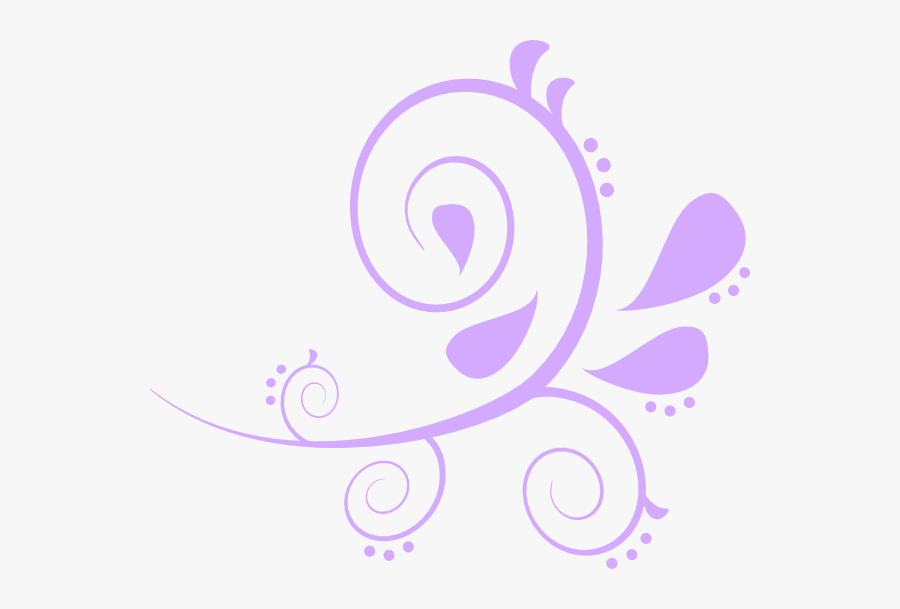Lilac Flower Clipart - Pink Swirls, Transparent Clipart