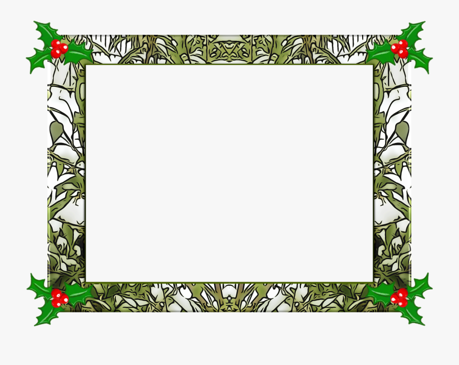 Christmas Frame Christmas Holly Png Image - Ευχεσ Για Πρωτοχρονια 2019, Transparent Clipart