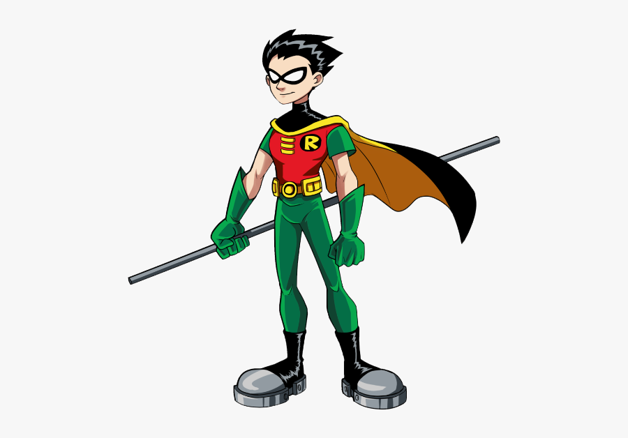 Clip Art Robin Superhero Clipart - Robin Teen Titans Staff, Transparent Clipart