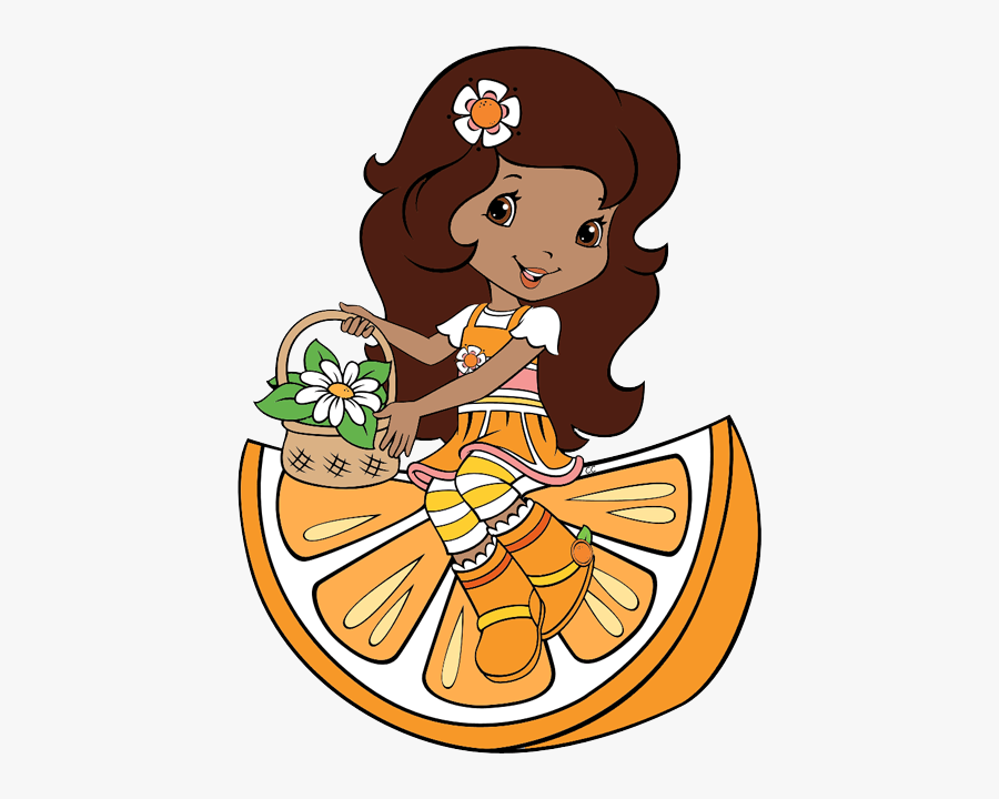 Cartoon Orange Blossom Strawberry Shortcake, Transparent Clipart