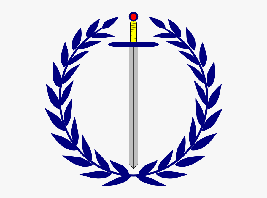 Sword Svg Clip Arts - 22 Laurel Wreath Clip Art, Transparent Clipart