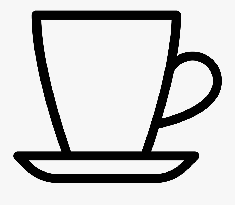 Clip Art Coffee Cup Clip Art Black White - Tea Cup Vector Png, Transparent Clipart