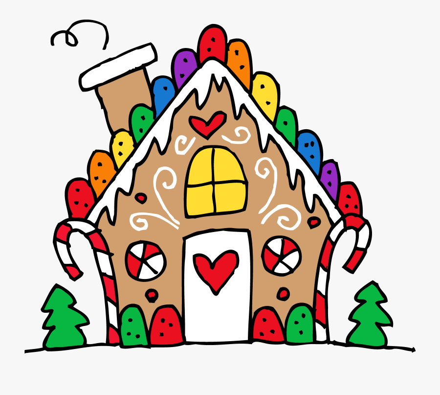 House Clipart Cute Free Collection - Gingerbread House Contest Sign, Transparent Clipart