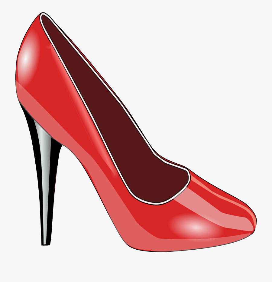 Red Shoe Clip Art Free Vector / 4vector - Shoe Clip Art, Transparent Clipart
