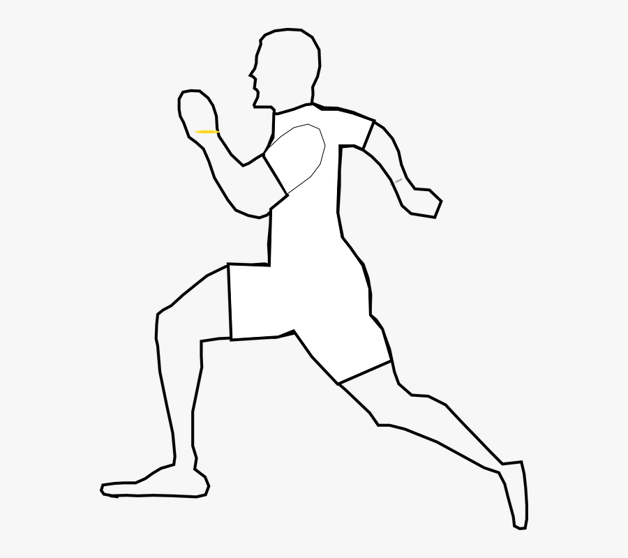Runner Clipart Black And White, Transparent Clipart