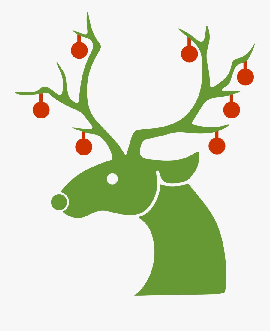 Christmas Clipart Simple Reindeer, Transparent Clipart