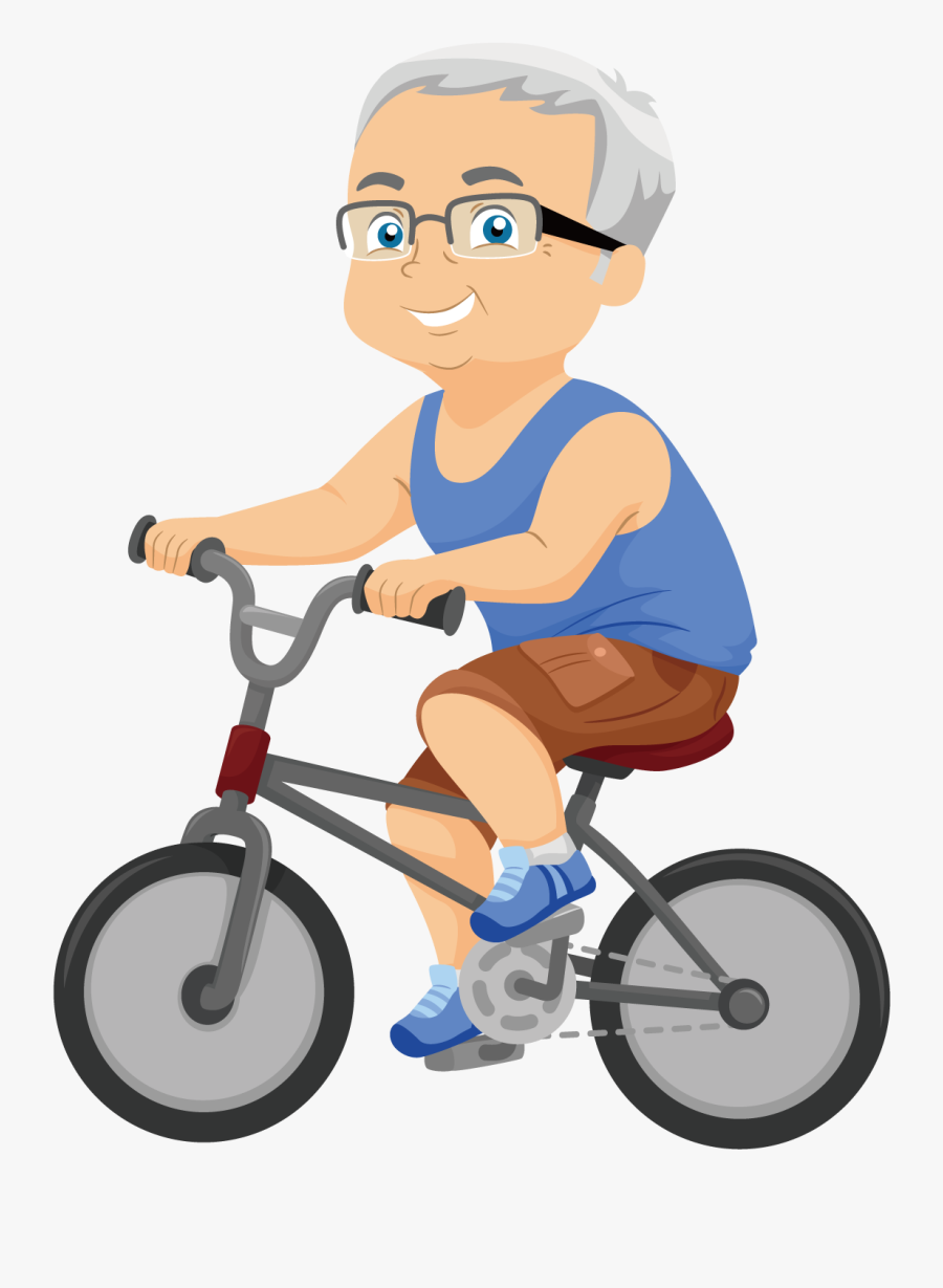 Clip Art Boy Riding Bike Clipart - Cartoon Of Guy Riding Bike, Transparent Clipart