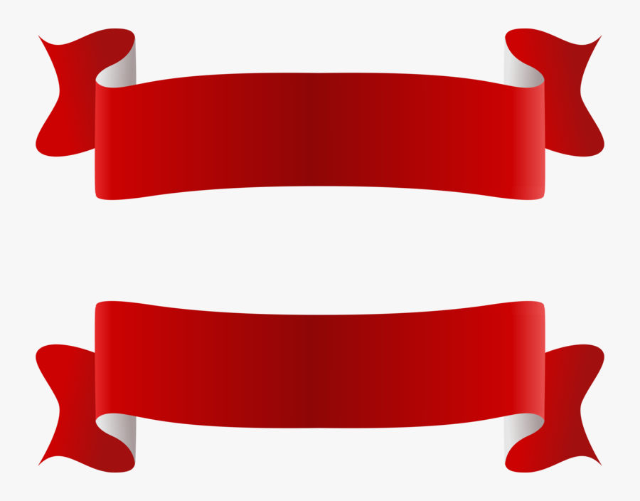 Red Ribbon Banner Clipart Within Red Ribbon Banner - Ribbon Png, Transparent Clipart