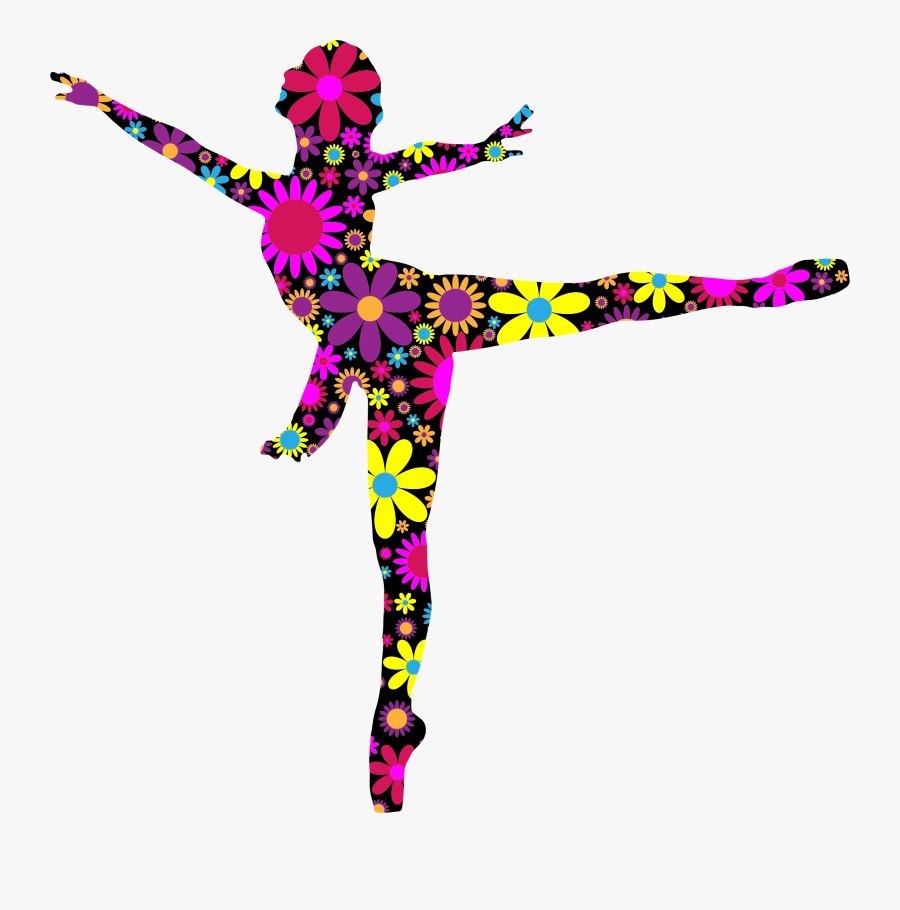 Dancer Silhouette At Getdrawings - Ballet Dancer Colorful Silhouette, Transparent Clipart