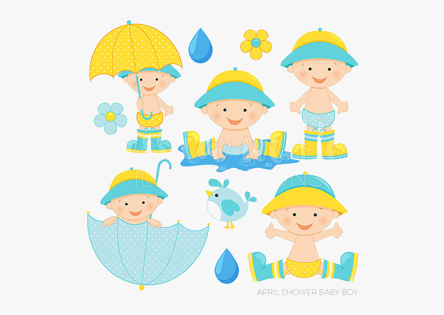 Rain Baby In Clipart Free And Images Tideas Transparent - Baby Boys Clipart, Transparent Clipart