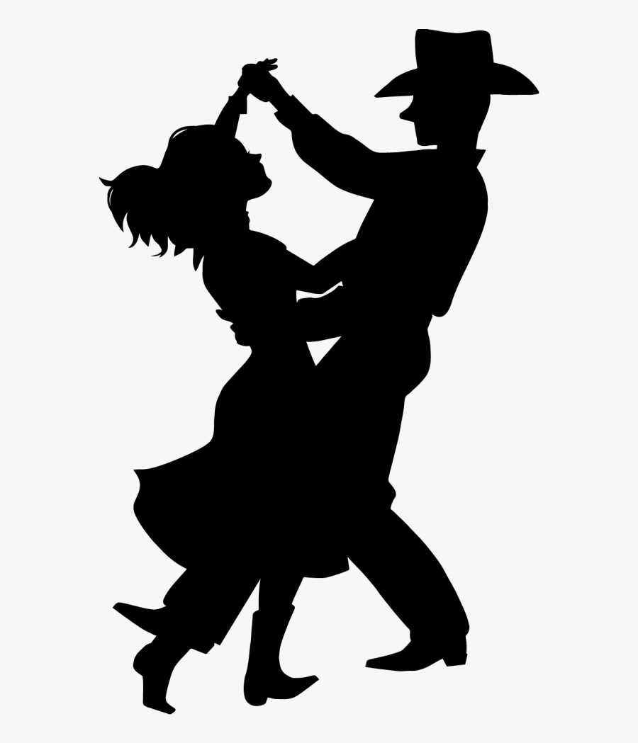 Line Dancing Silhouette At Getdrawings - Country Swing Dance Clipart, Transparent Clipart