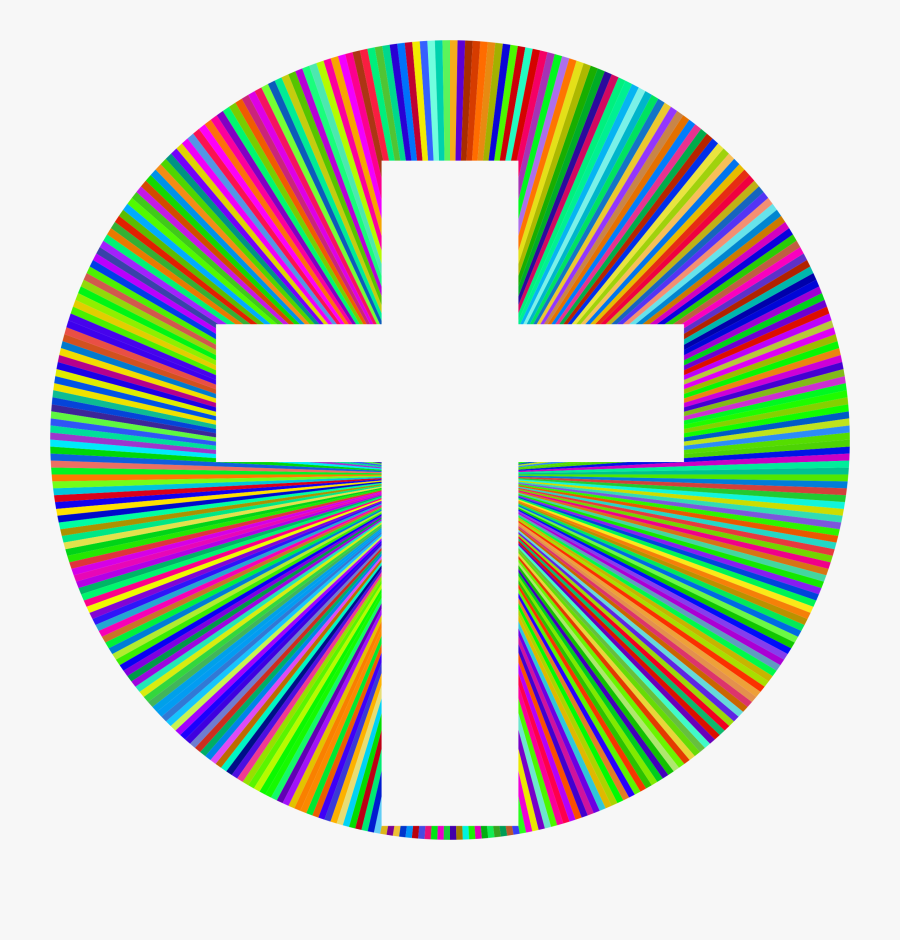 Colorful Cross Clip Art, Transparent Clipart