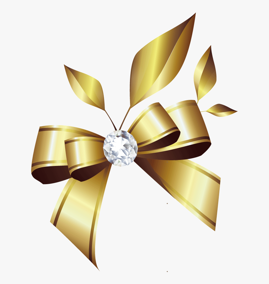 Diamond Jewellery Brilliant Bow Vector Ribbon Clipart - Isro Completes 50 Years, Transparent Clipart