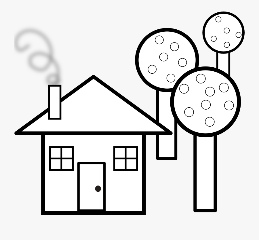 House Clipart Black And White - Shape Clipart Black And White, Transparent Clipart