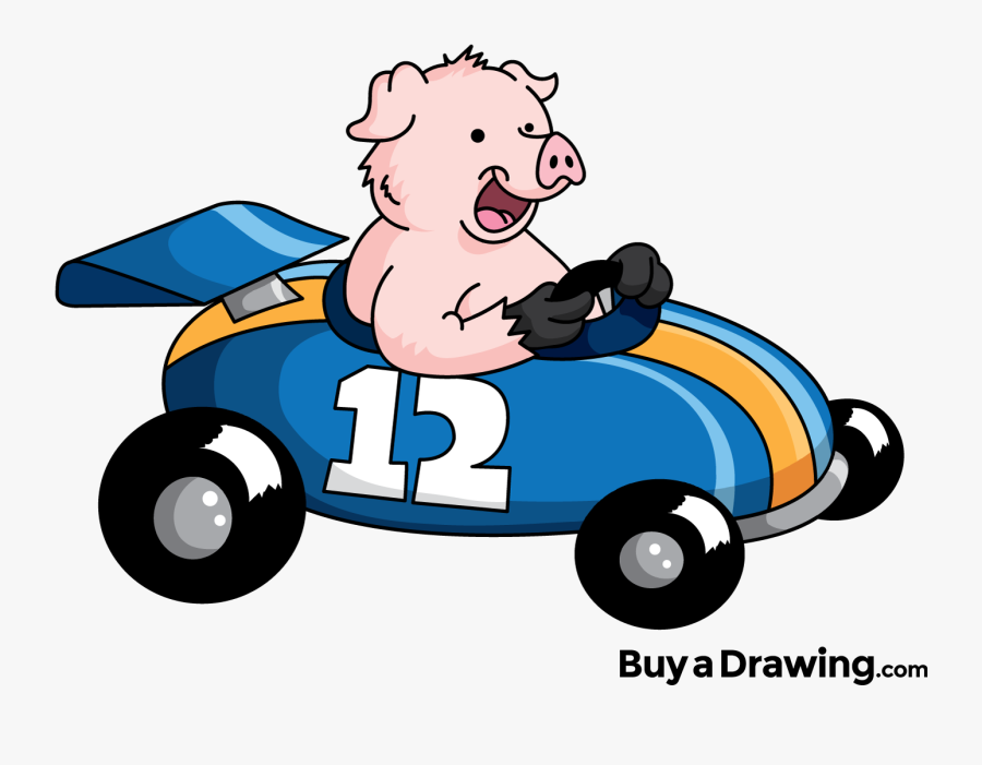 Race Car Cartoon Png, Transparent Clipart