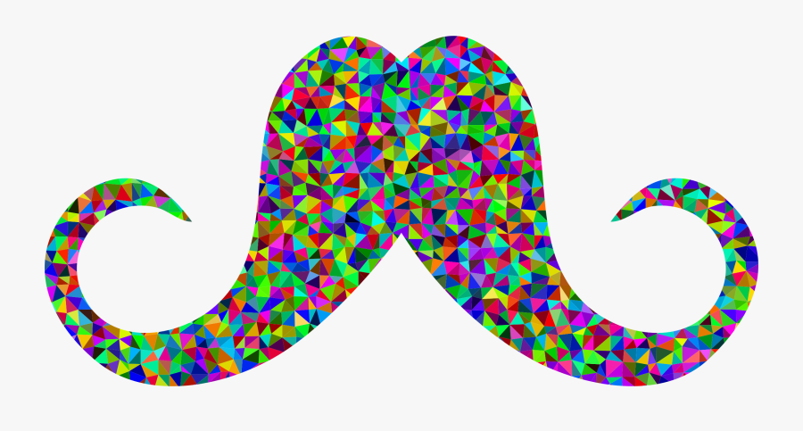 Moustache Clipart Stache - Colorful Mustache Png, Transparent Clipart