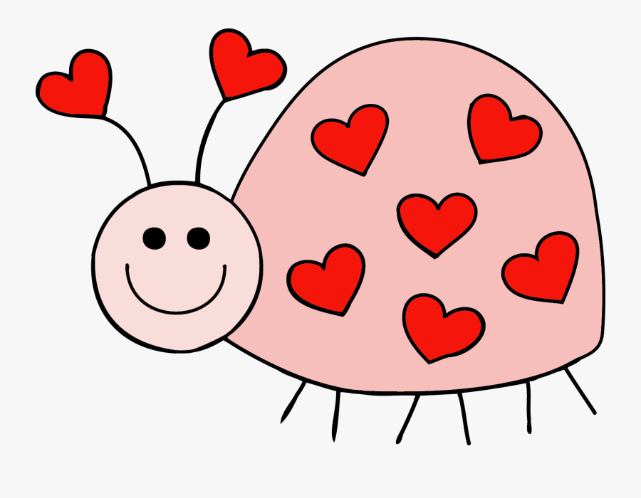Ladybug Clipart Heart - Love Bug Clip Art, Transparent Clipart