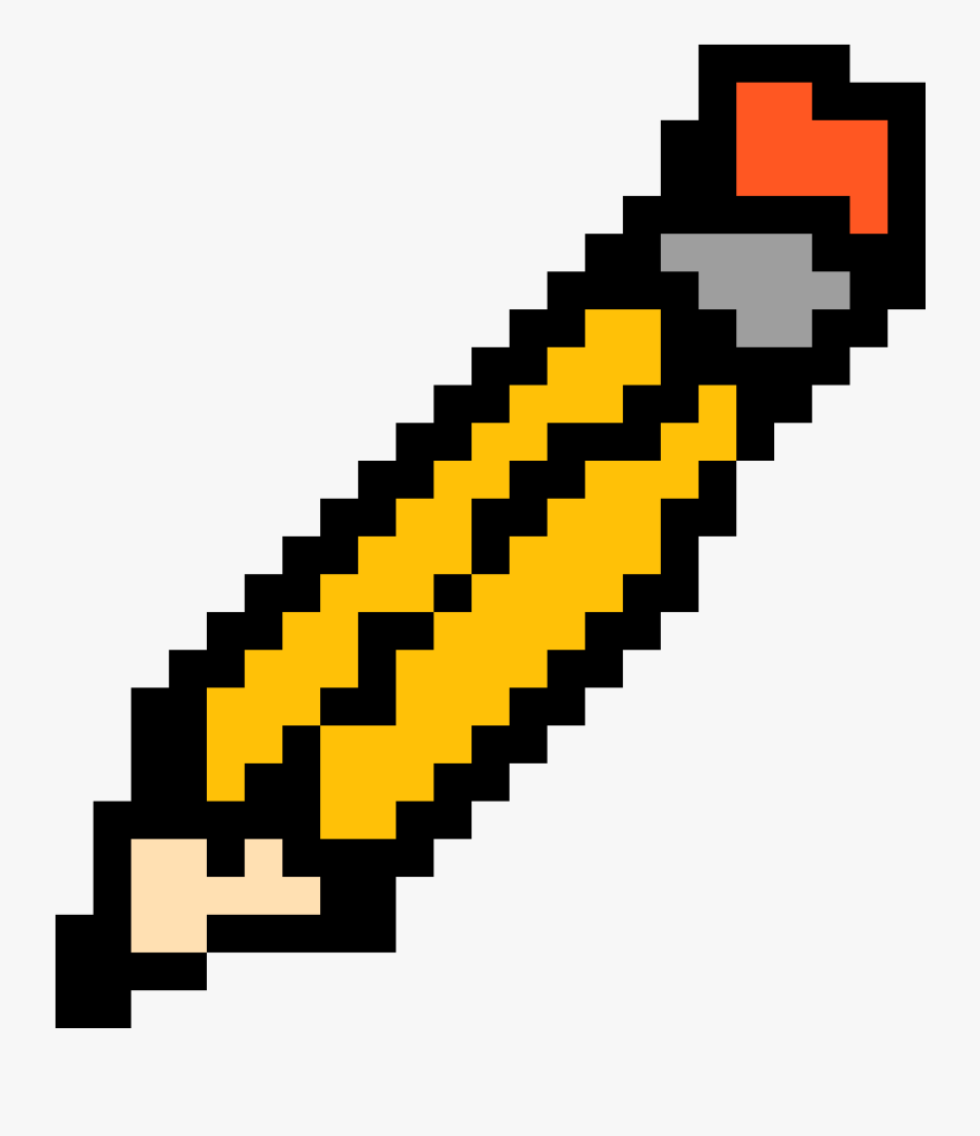 Caterpillar Clipart Pencil - Épée En Diamant Minecraft, Transparent Clipart