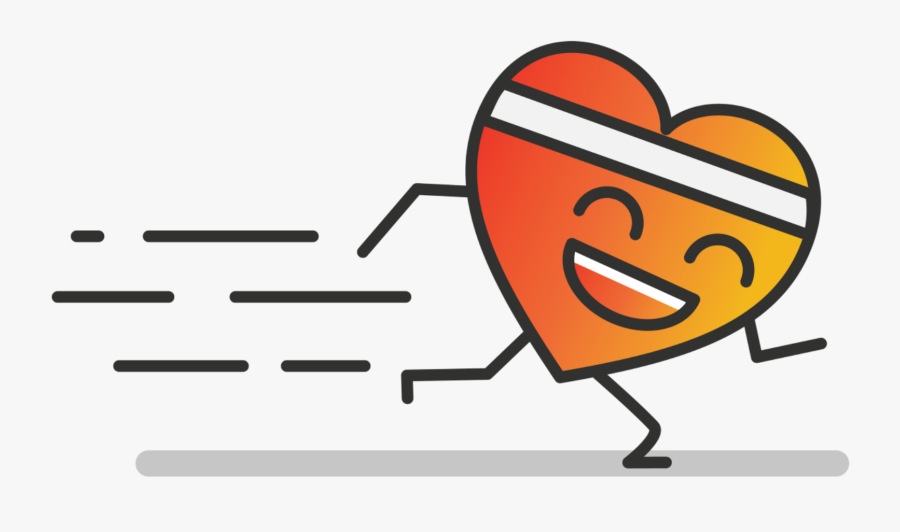 Heart Running Clipart , Png Download - Heart Running Png, Transparent Clipart