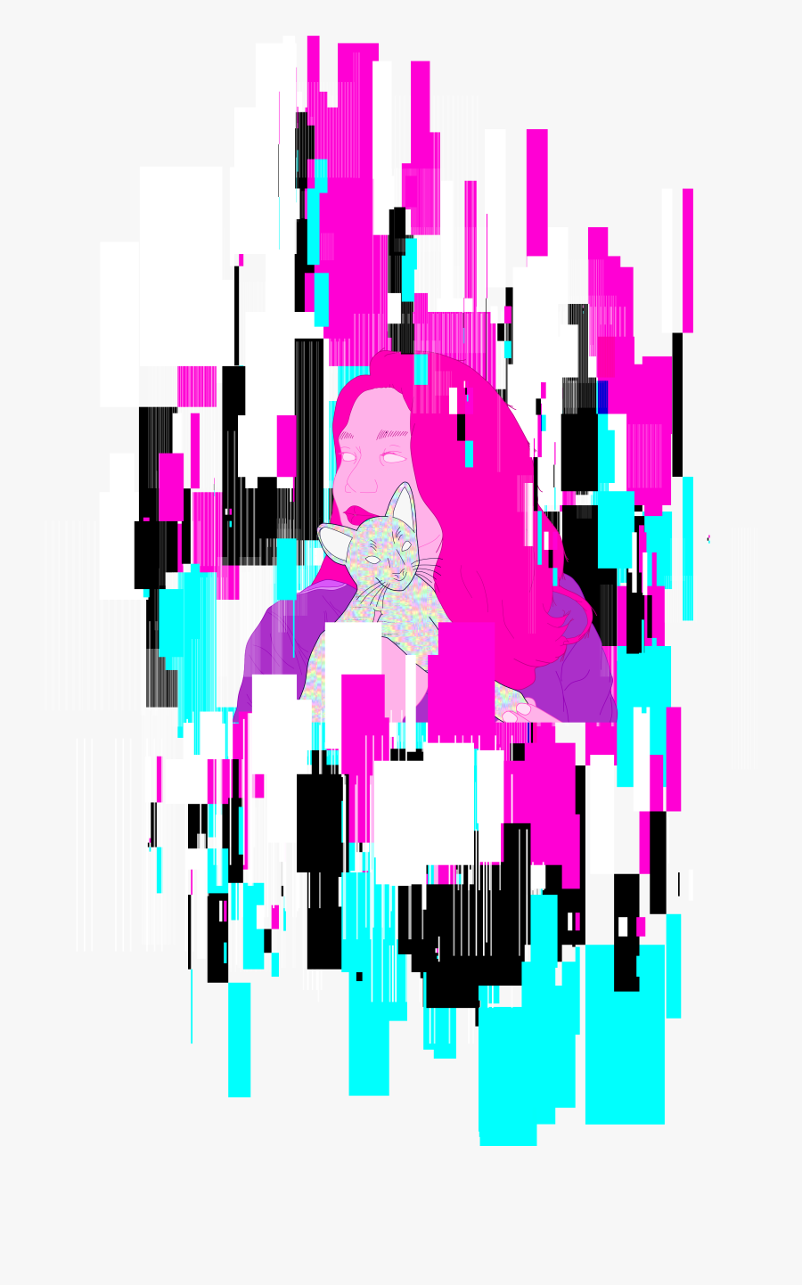 Waves Clipart Glitch, Transparent Clipart